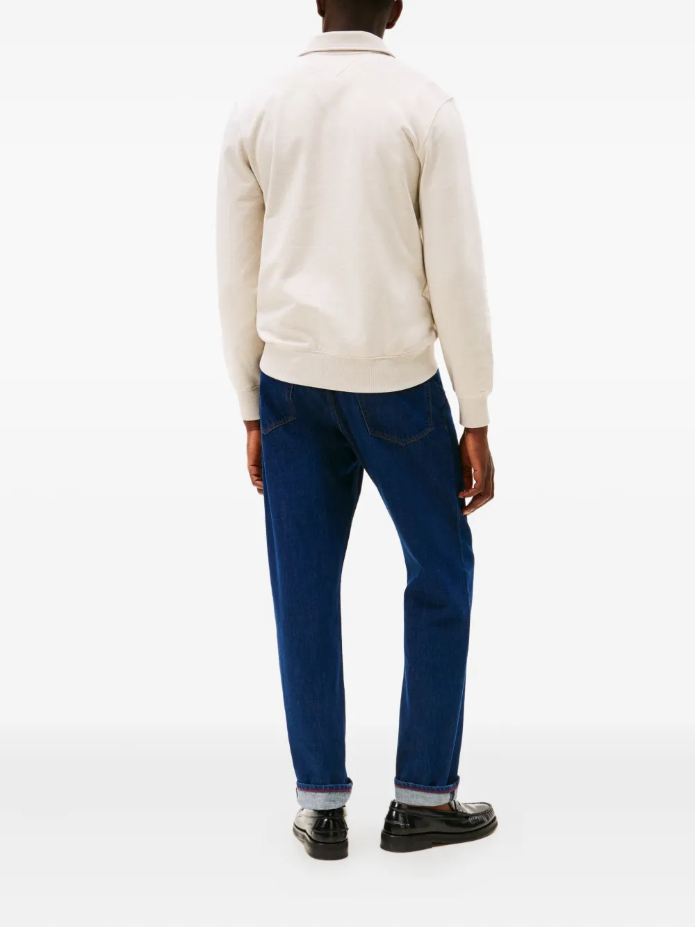 Tommy Hilfiger Zipped Polo Shirt In Neutral