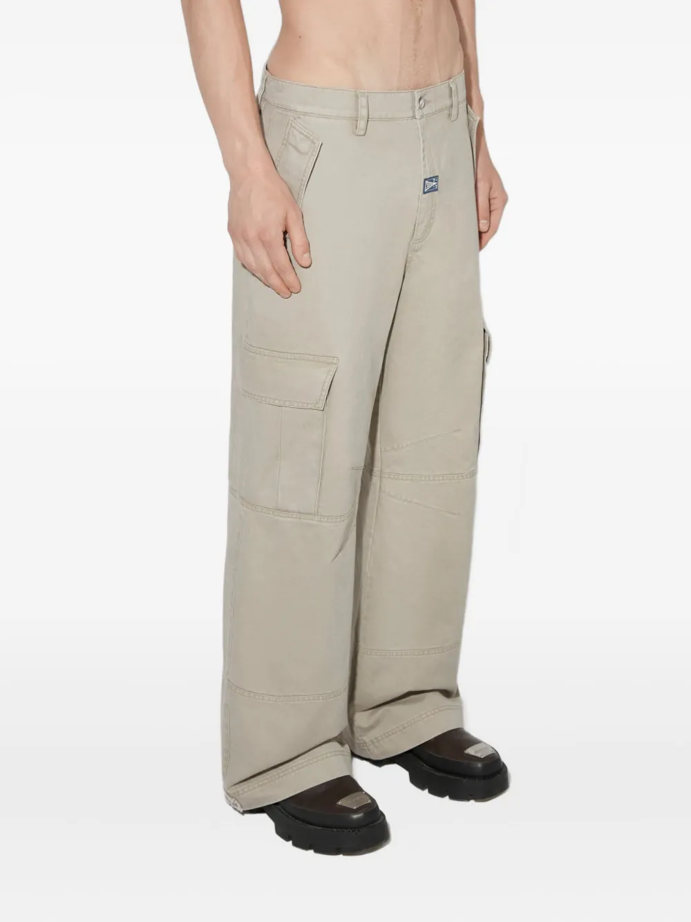 MISBHV Broek met riemlussen Beige