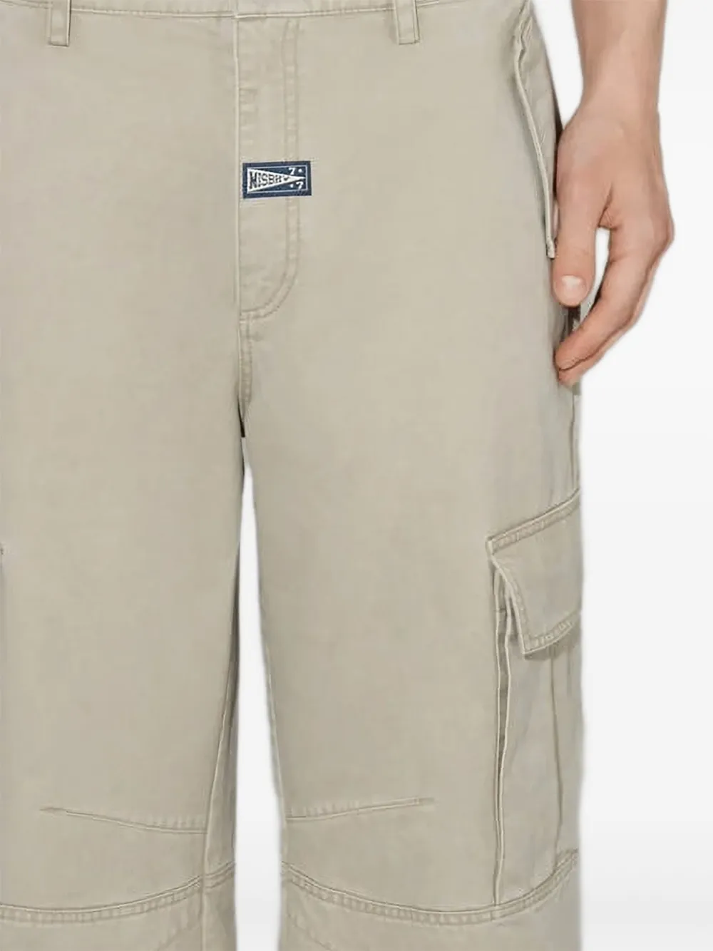 MISBHV Broek met riemlussen Beige