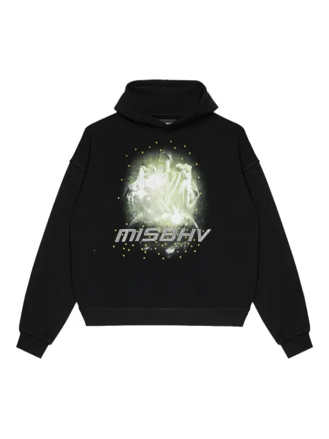 MISBHV Hoodie mit kristallverziertem Print