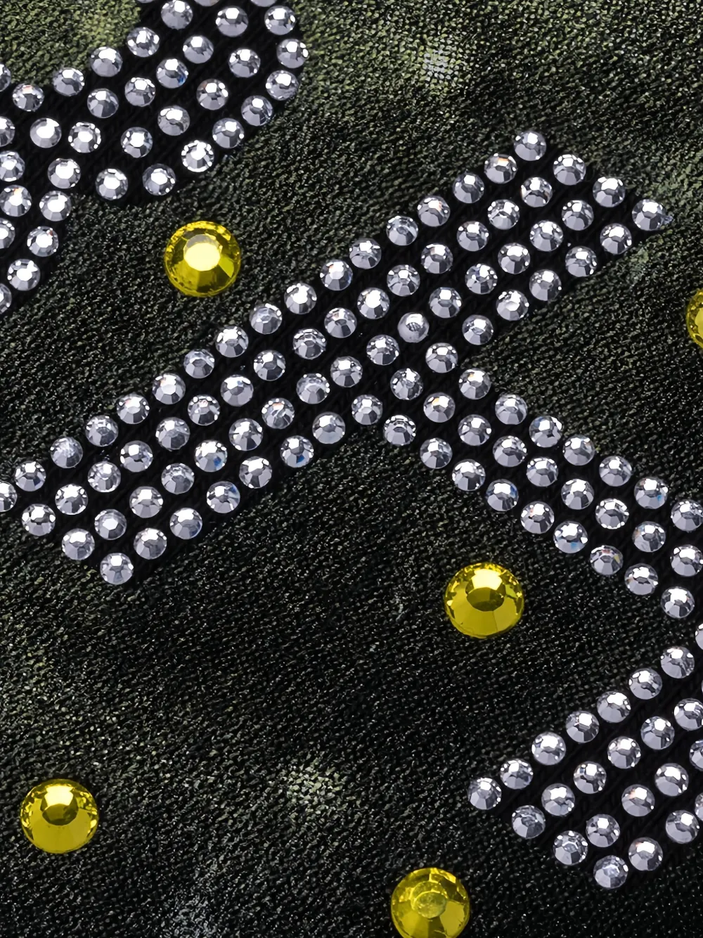 Misbhv Crystal-embellished Graphic Hoodie In Black