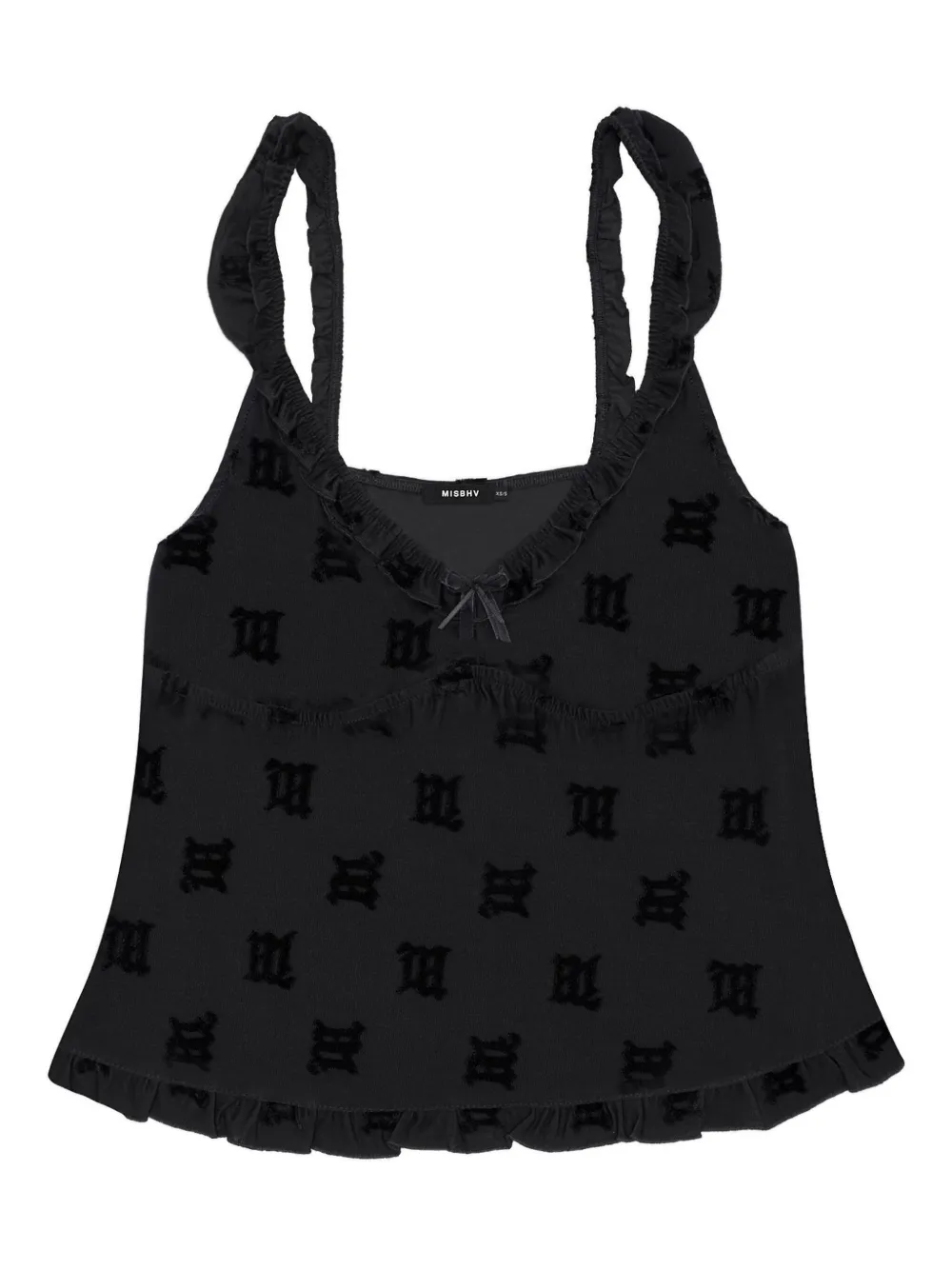 MISBHV top de pijama con monograma | negro | Image 1