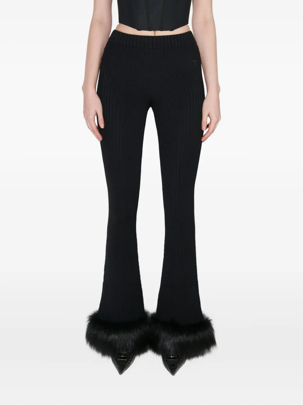 MISBHV logo-print trousers | Black | Image 1