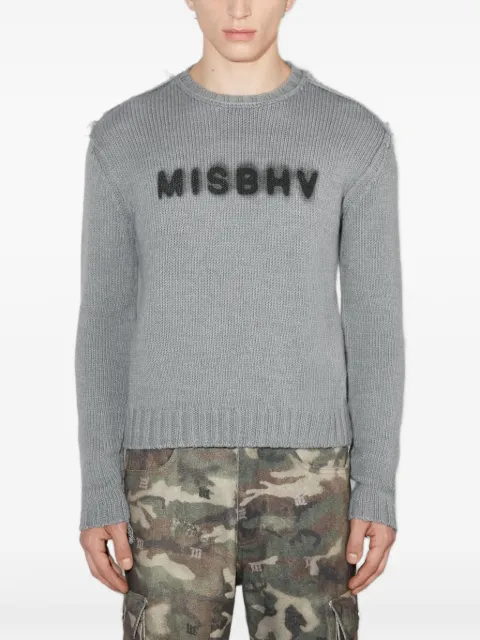 MISBHV logo frayed community sweater