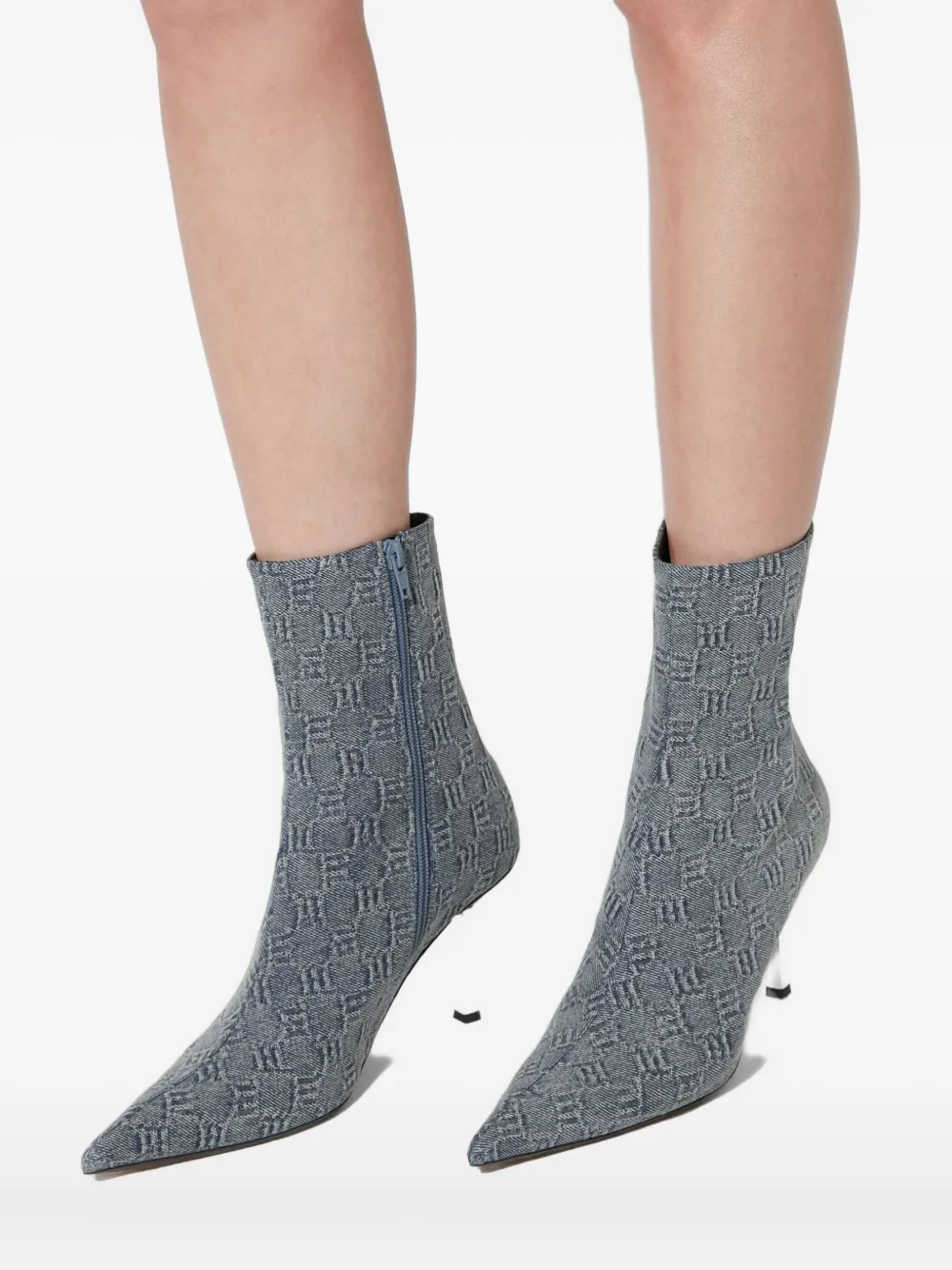 MISBHV 75 mm Sasha enkellaarzen met monogram en kleurverloop Blauw