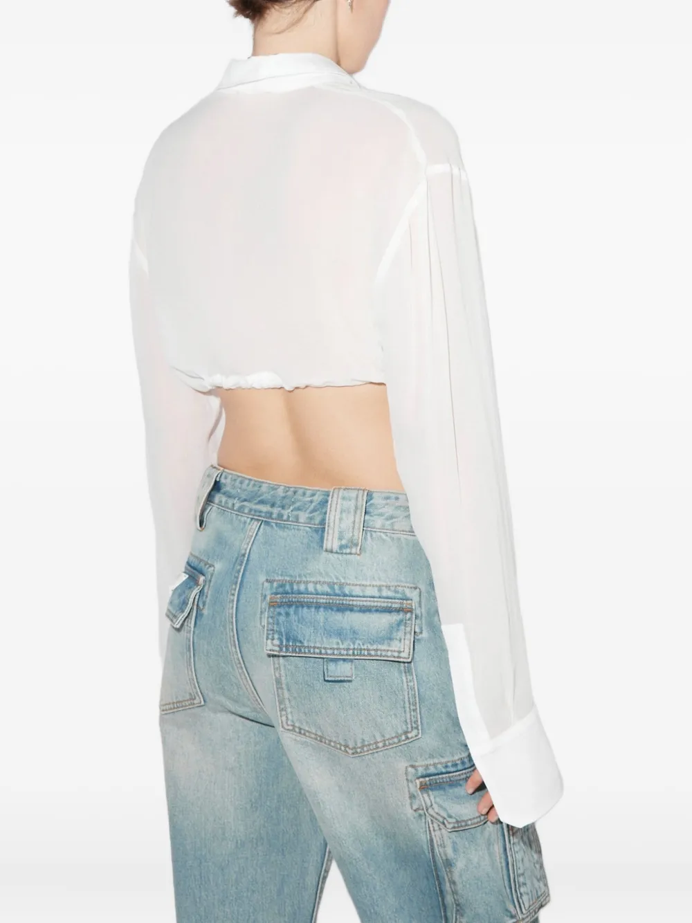 MISBHV Resort blouse met strikken Wit