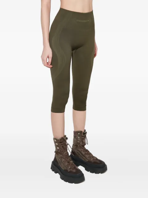 MISBHV jacquard logo striped capri leggings