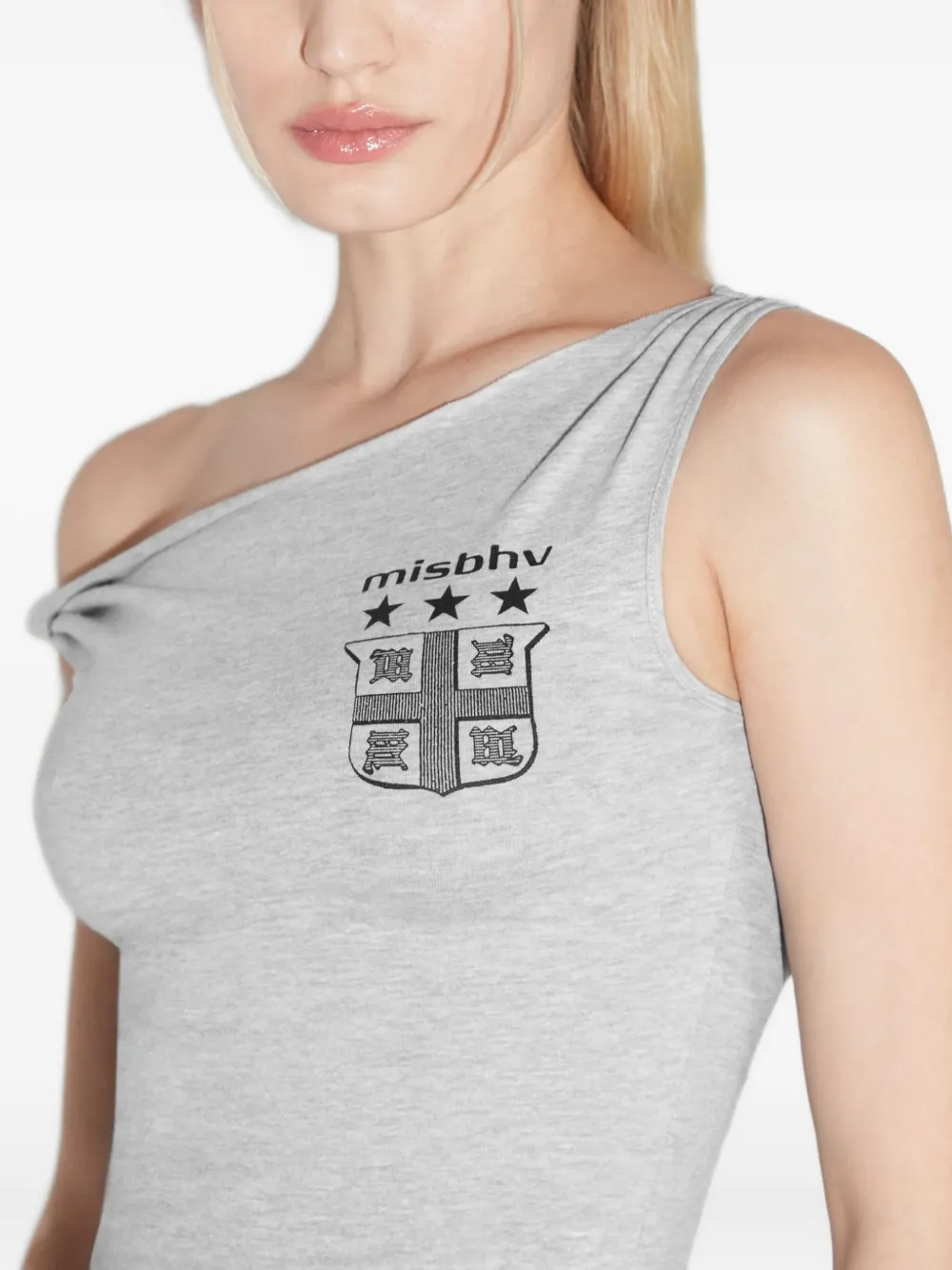 MISBHV Football mini-jurk met geknoopt detail Grijs