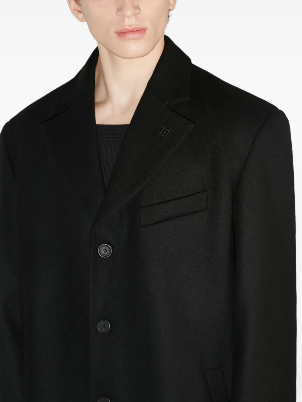 MISBHV Pak met enkele rij knopen en logodetail Zwart