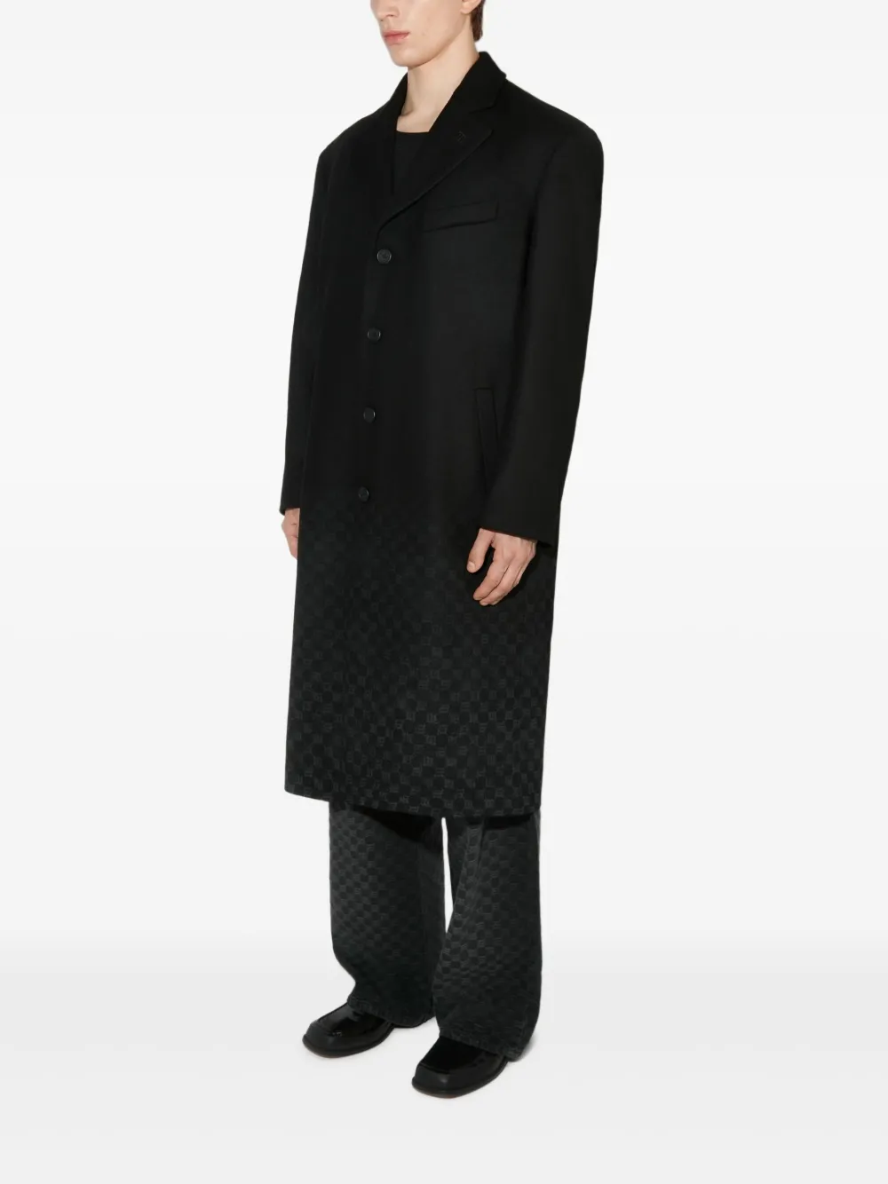 MISBHV Pak met enkele rij knopen en logodetail Zwart