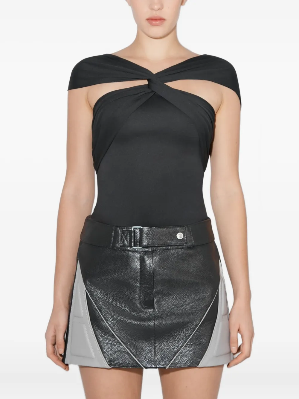 MISBHV knot-detail open-back top | Black | Image 1