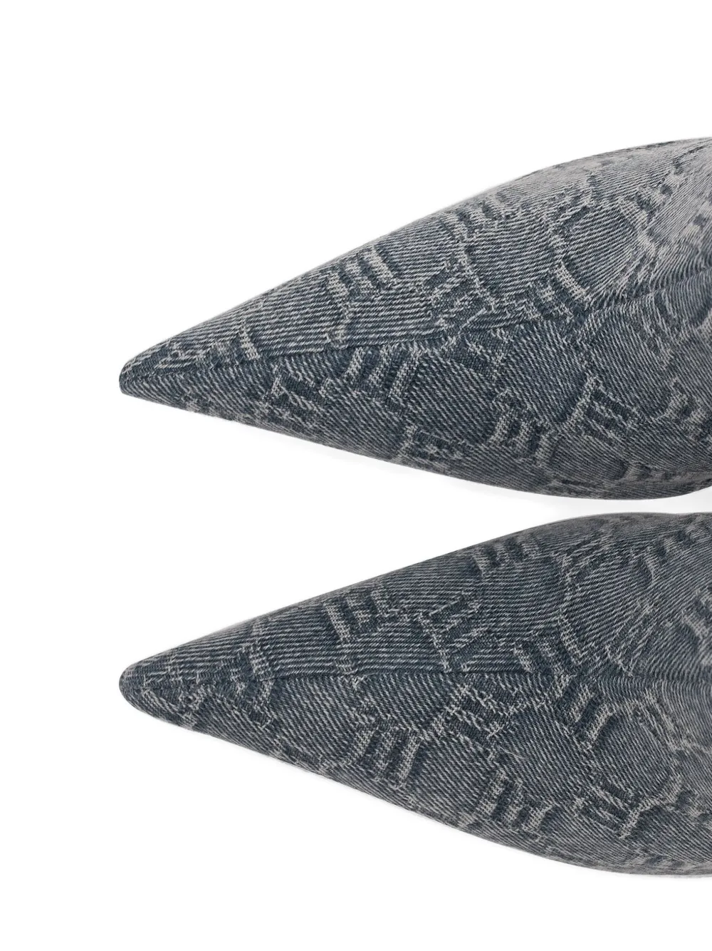 MISBHV 75 mm laarzen met monogram Blauw