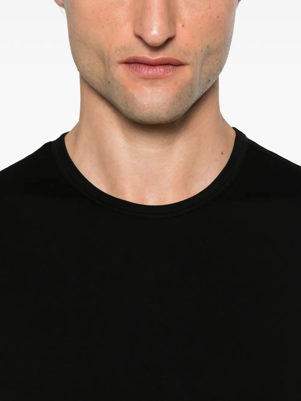 Sunspel T-shirt met korte mouwen Zwart