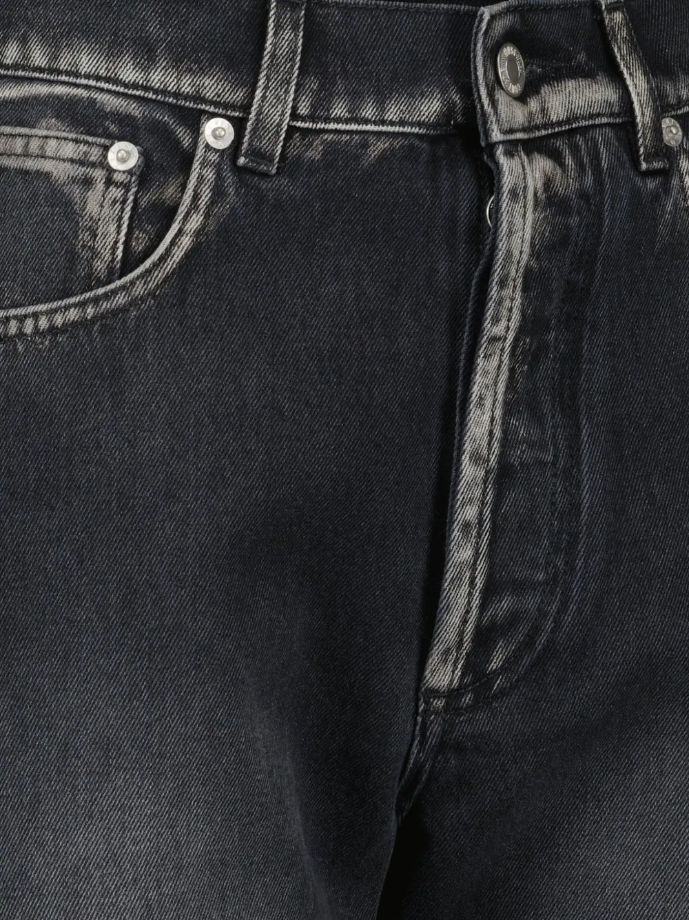 Moschino Jeans met vijf zakken en vervaagd effect Zwart