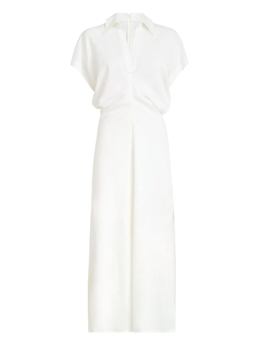 Brunello Cucinelli Abito lungo con dettaglio Monili - Bianco