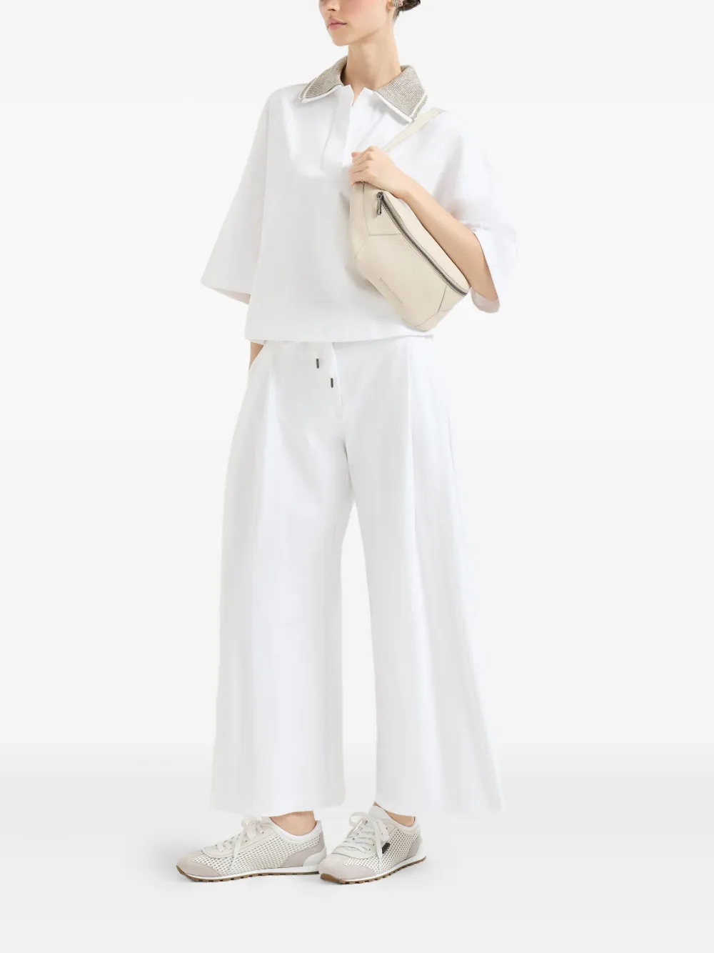 Brunello Cucinelli playera tejido con efecto brillante | Playeras y jerséis | Image 2