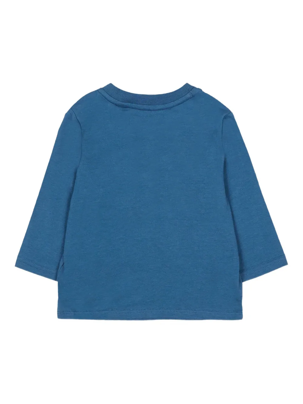 Timberland Long-sleeve Graphic-print T-shirt In Blue