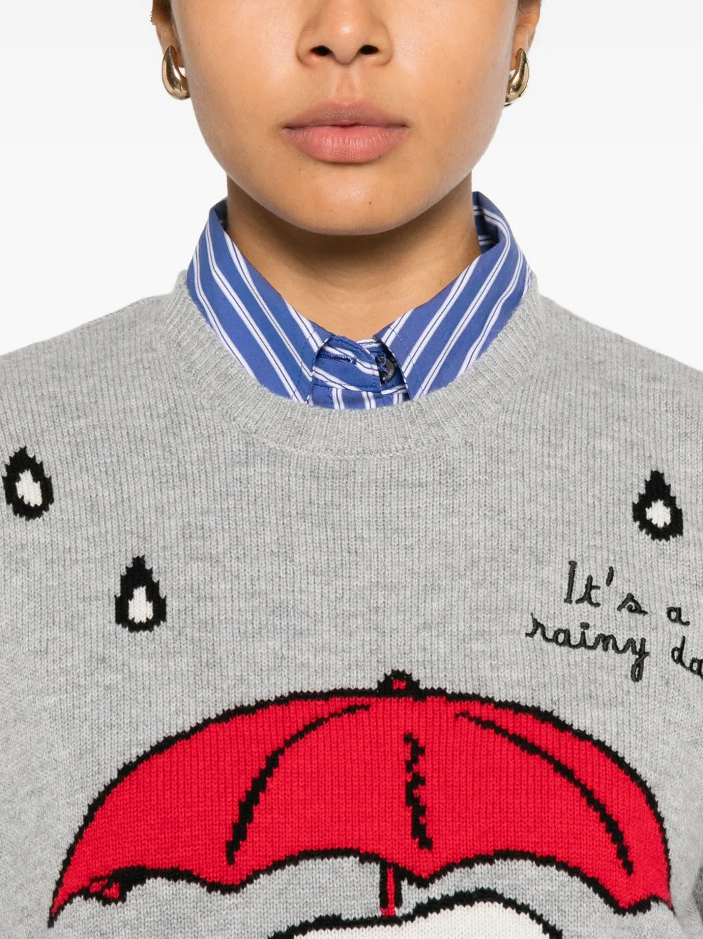 Mc2 Saint Barth X Peanuts™ New Queen Sweater In Gray