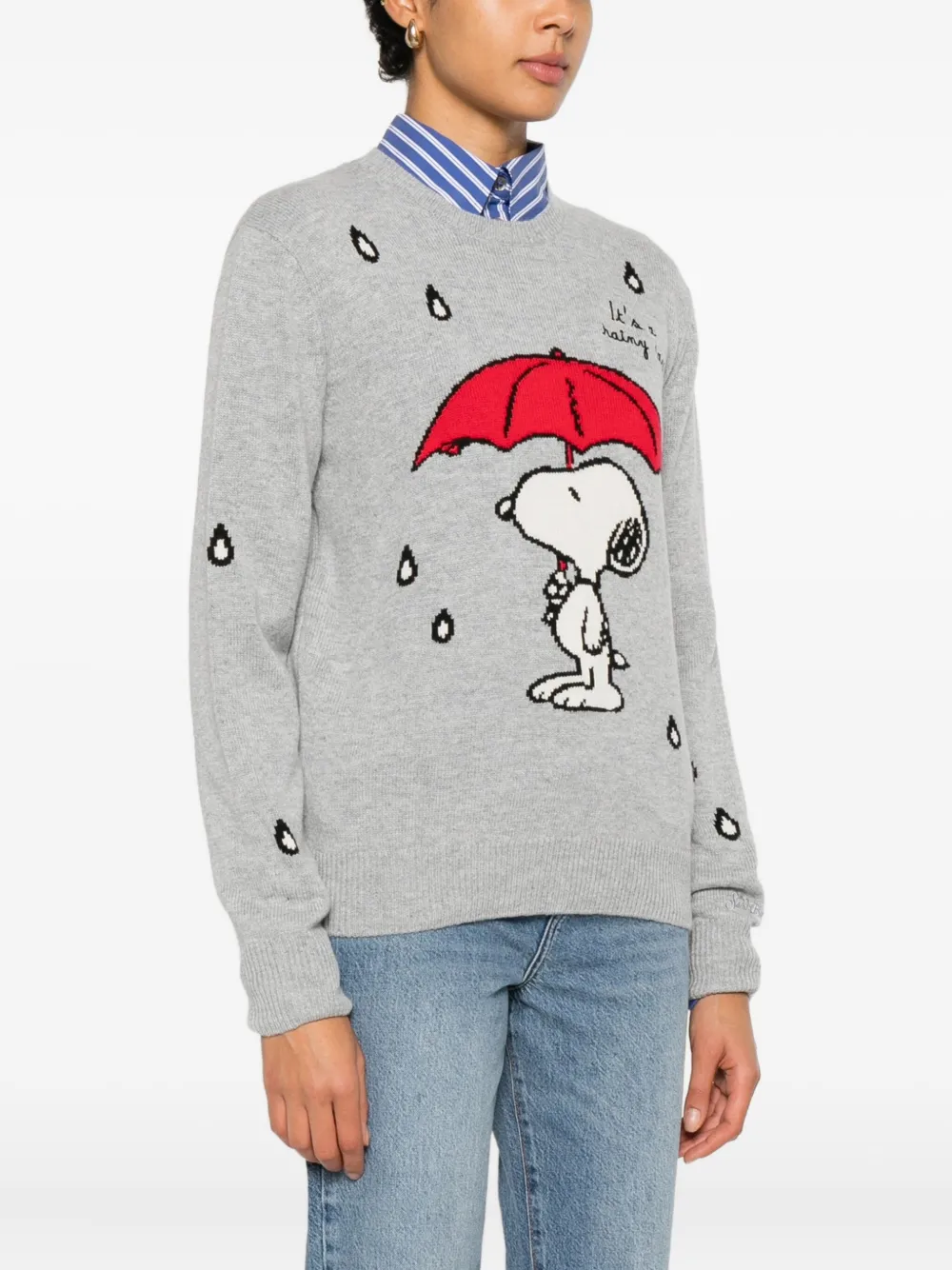 Mc2 Saint Barth X Peanuts™ New Queen Sweater In Gray