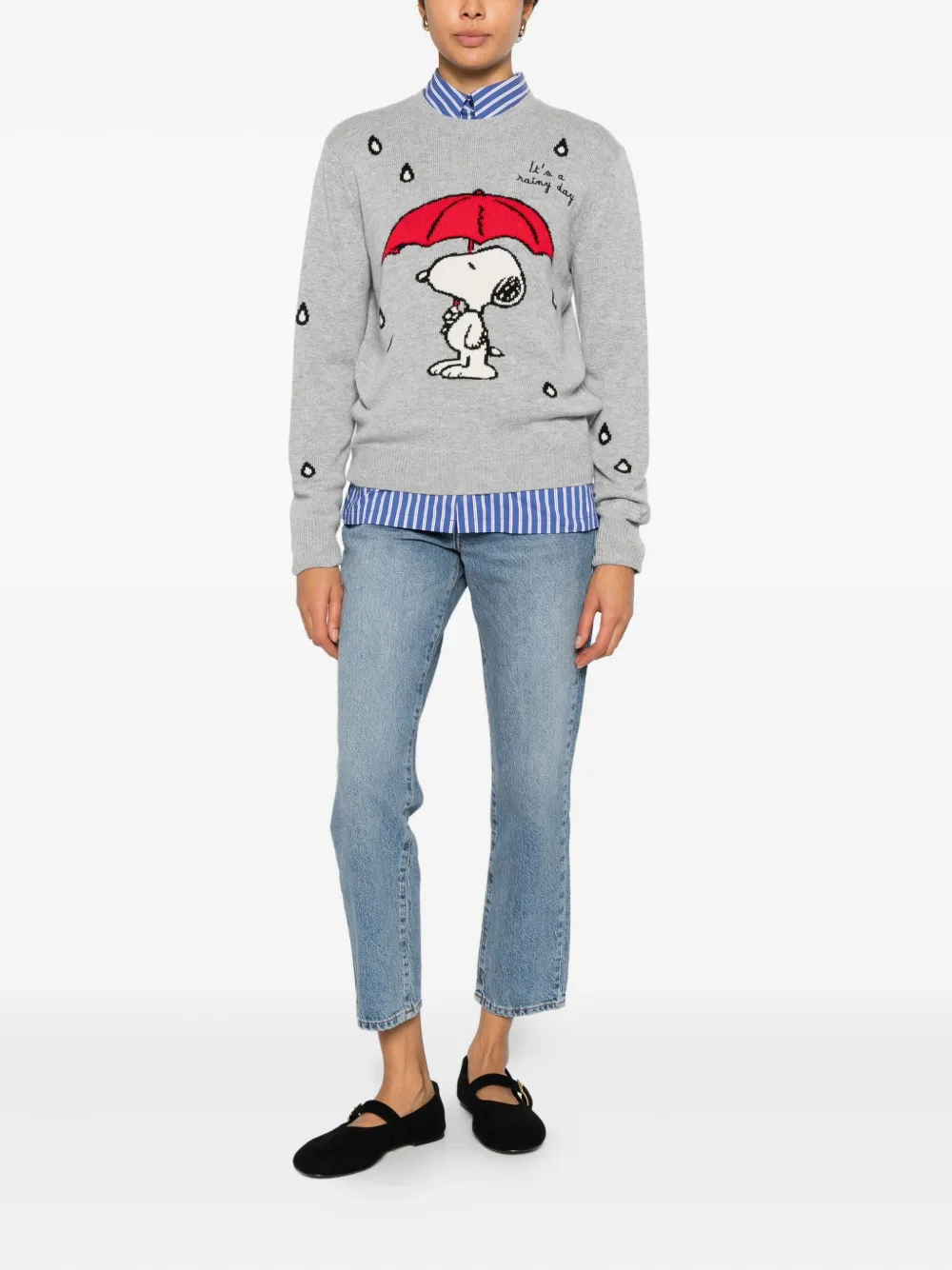 Mc2 Saint Barth X Peanuts™ New Queen Sweater In Gray