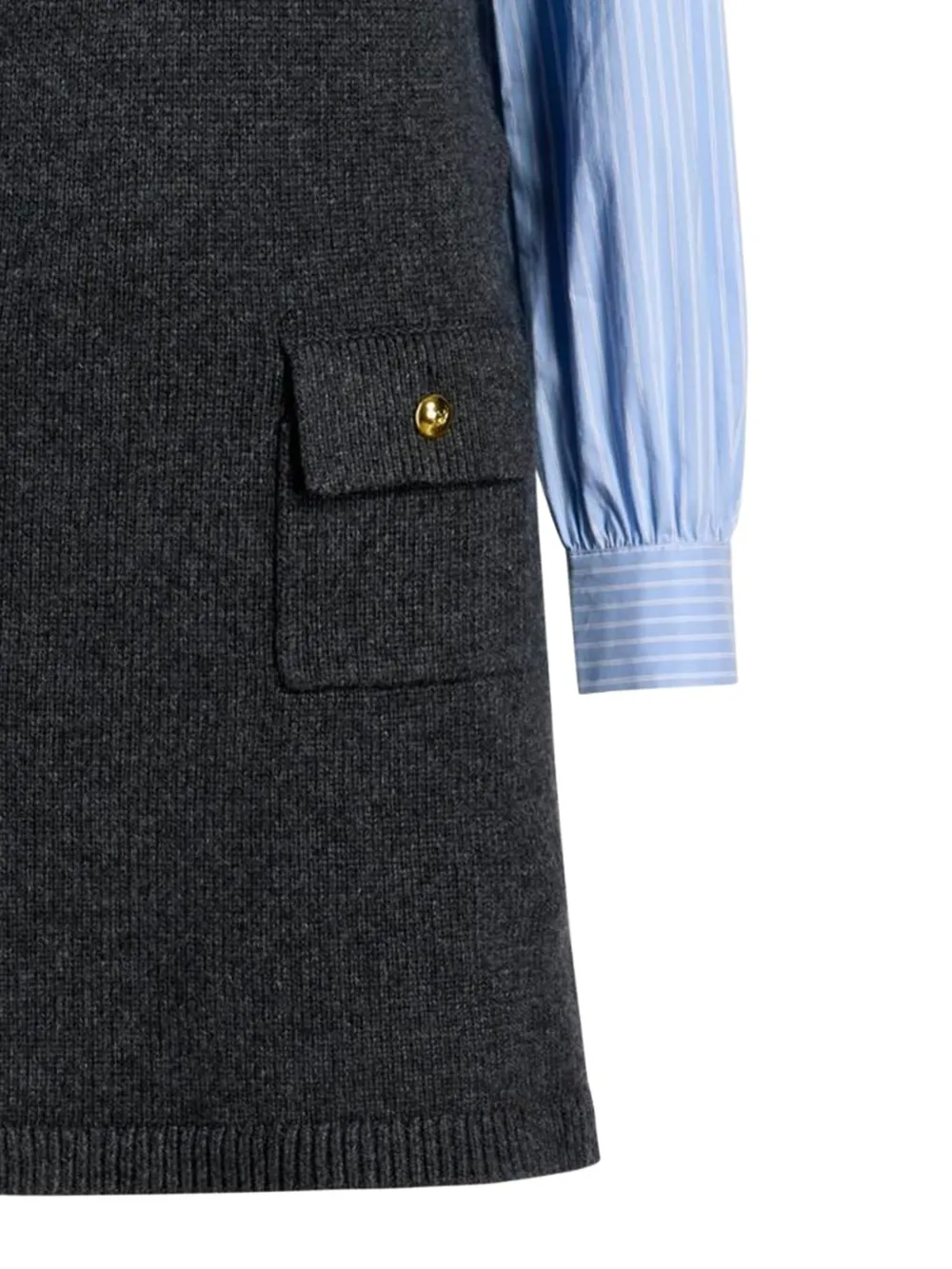 Cinq A Sept Vivianne mini-jurk met zakdetail Grijs