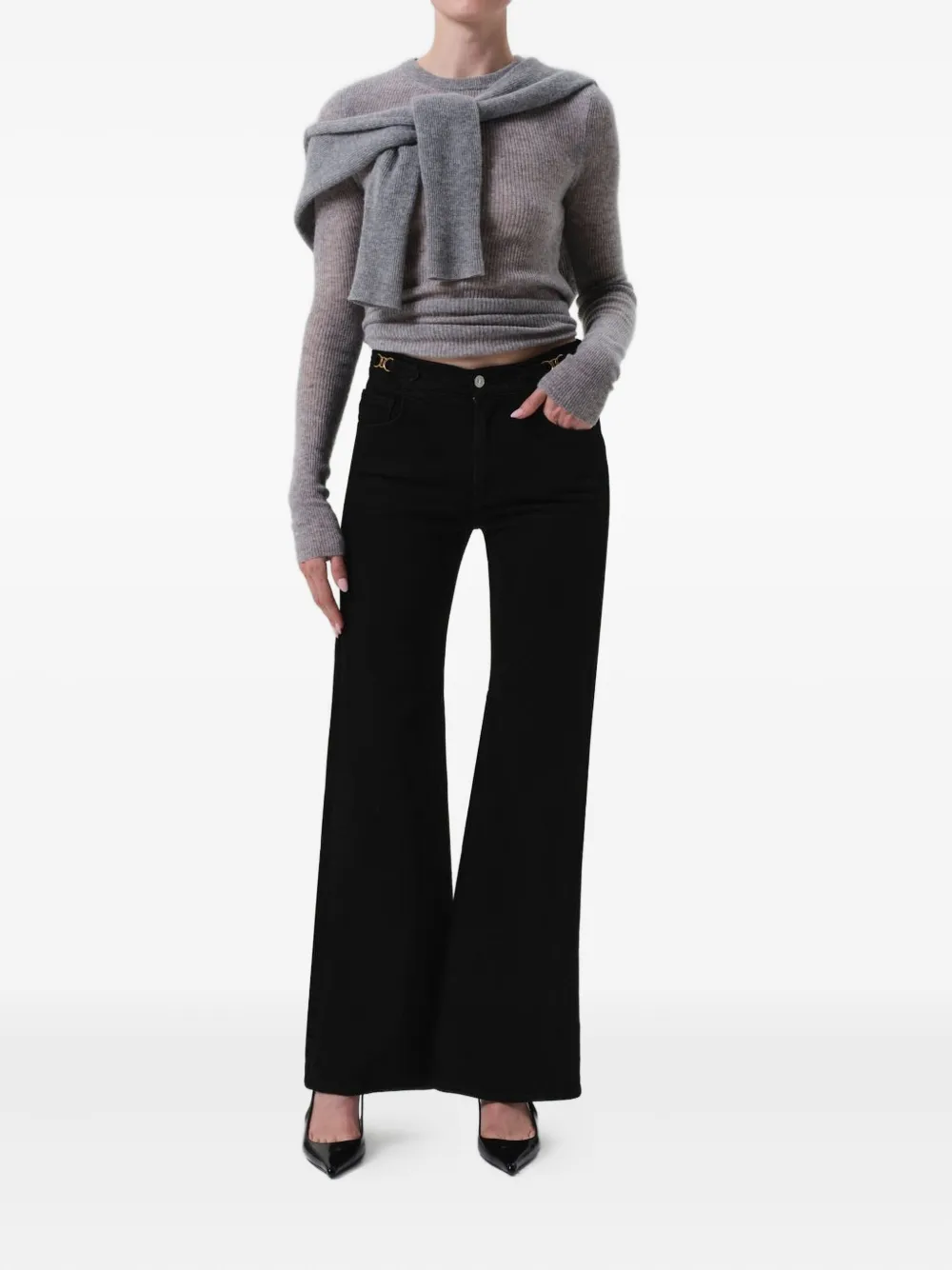 Citizens of Humanity Kimberly horsebit-detail trousers - Zwart
