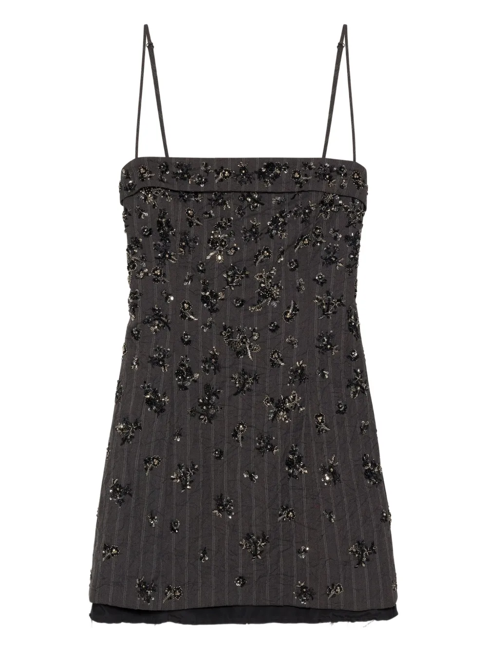 Simkhai Anden Embellished Mini Dress In Gray