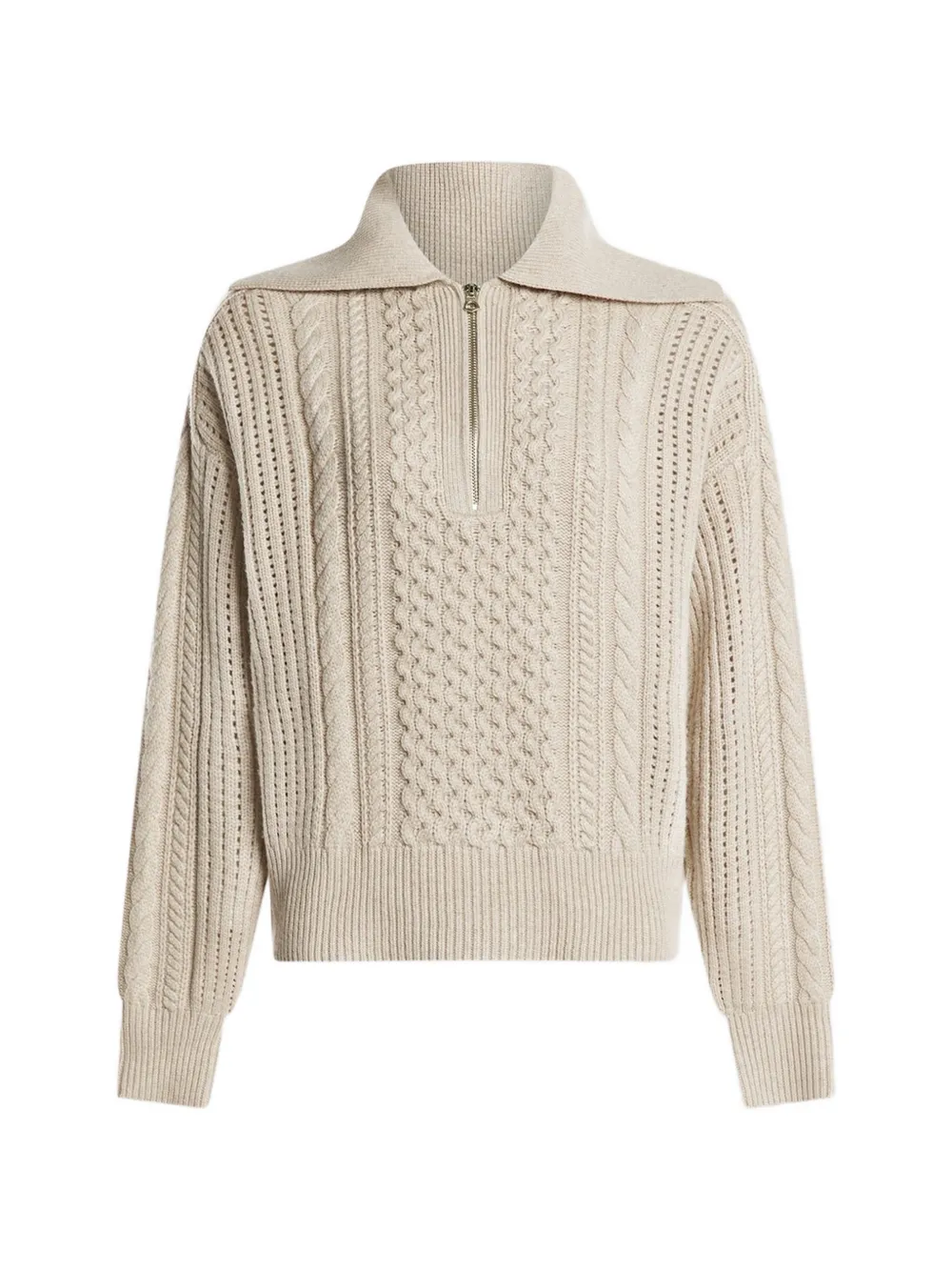 Varley cable half-zip jumper - Toni neutri