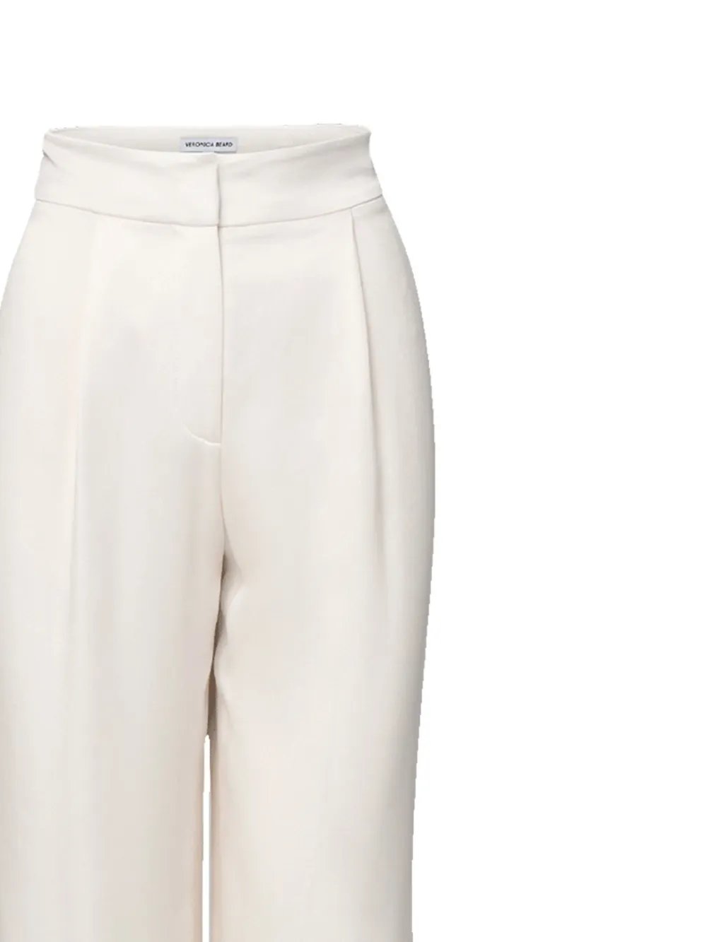 Veronica Beard Robinne Pleated Trousers In White