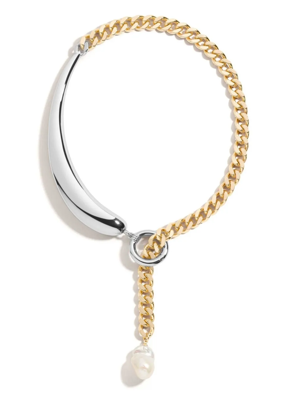 DEMARSON New York Maude chain necklace - Argento