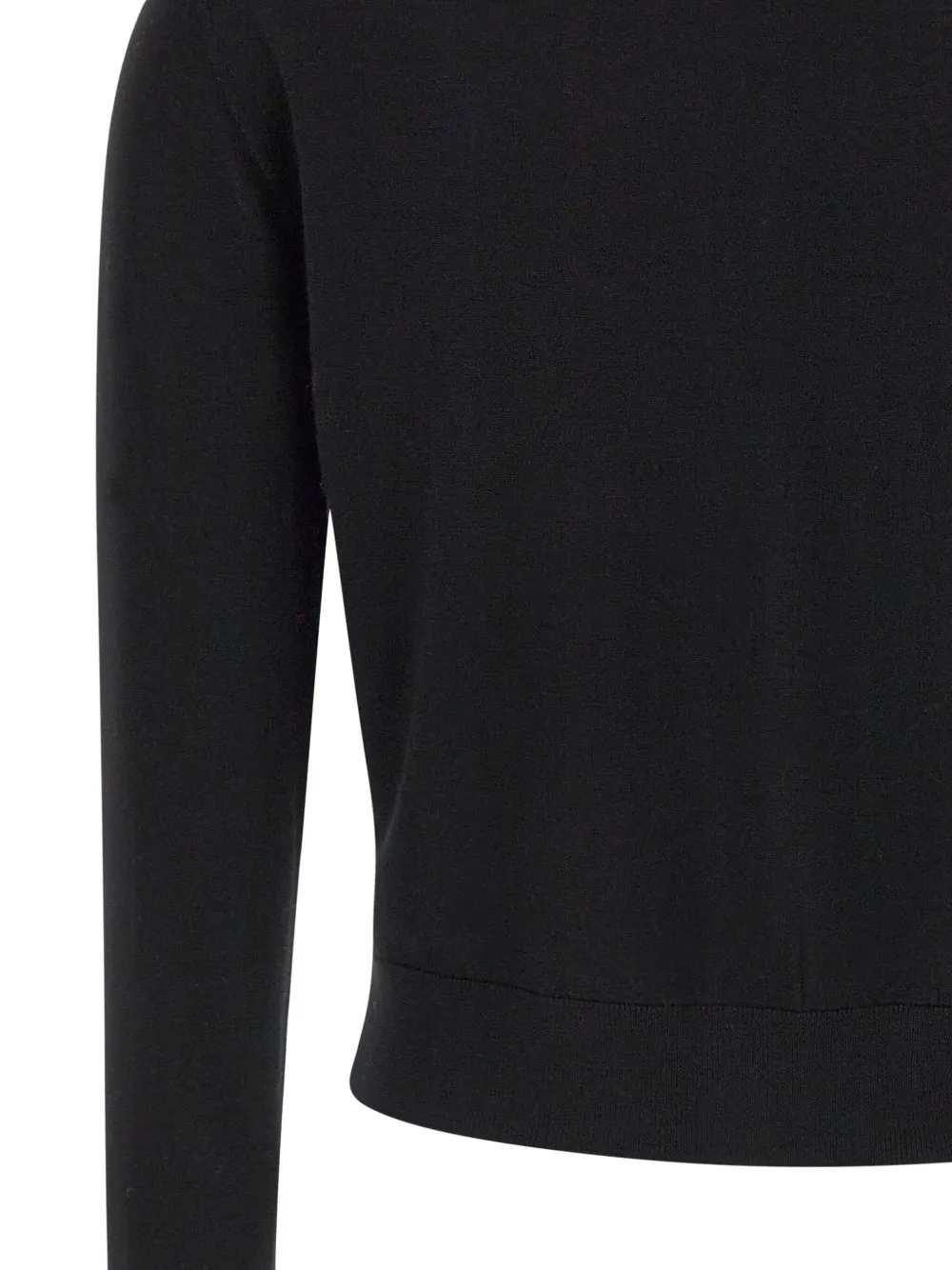 Kaos Button Crew-neck Cardigan In Black