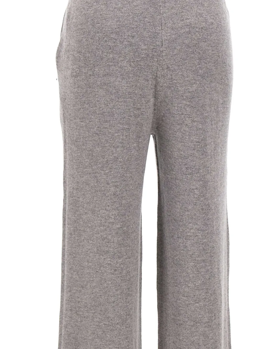 Kaos Soft Knit Gray Trousers With Straight Leg Design In Gray