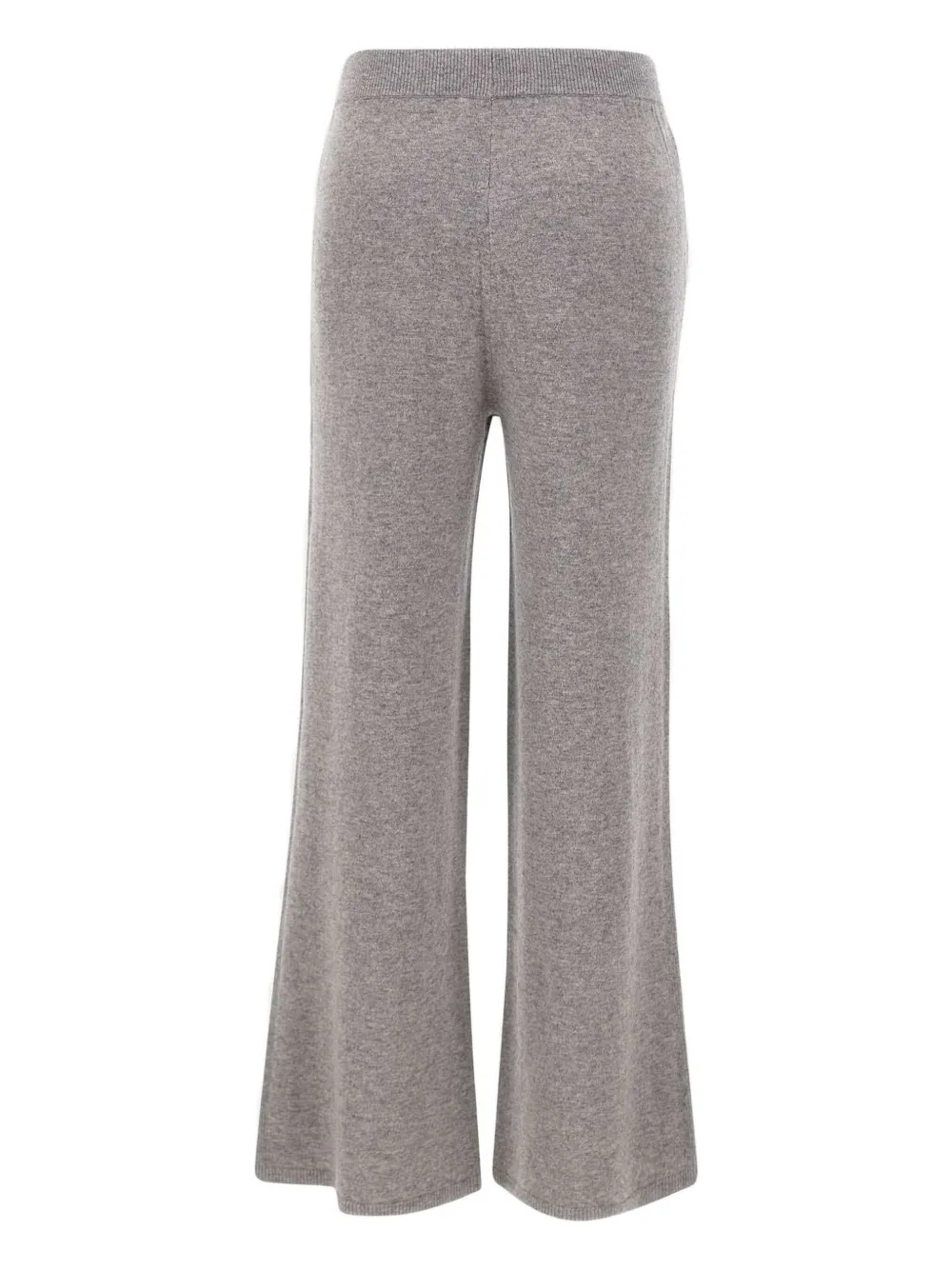 Kaos Soft Knit Gray Trousers With Straight Leg Design In Gray