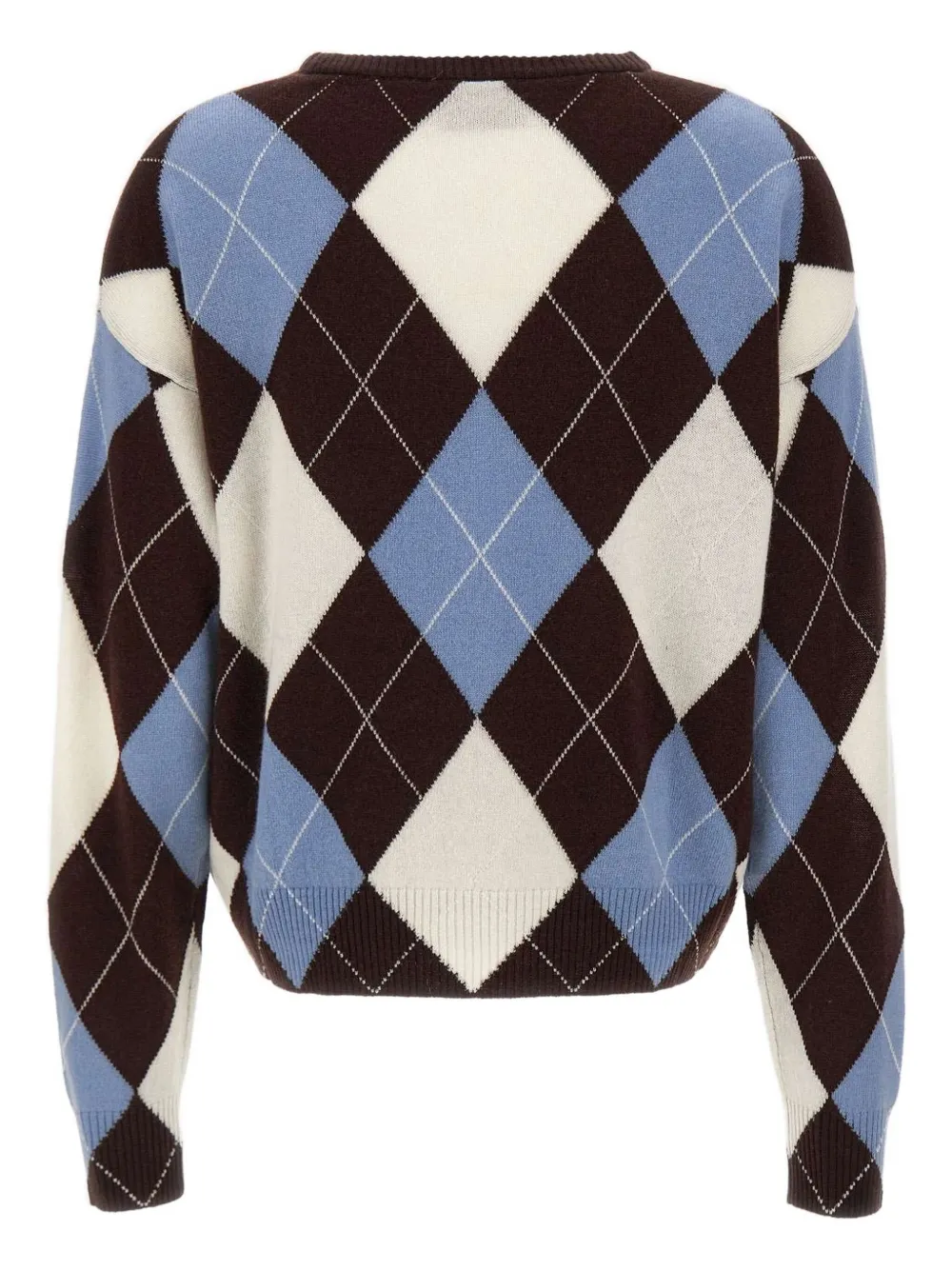 kaos diamond-pattern round-neck sweater | Knitted Sweaters | Image 2