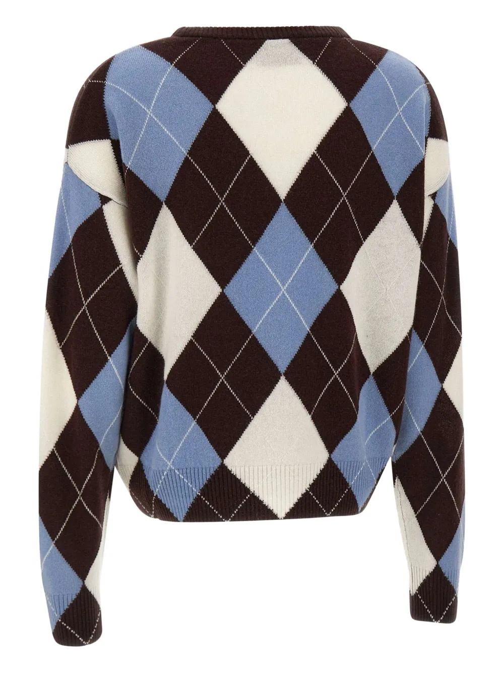 Kaos Diamond-pattern Round-neck Sweater In Multi