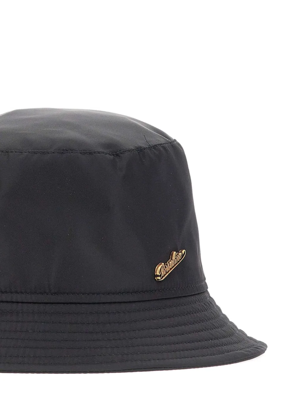 Borsalino Morgan Rain vissershoed met logoplakkaat Zwart