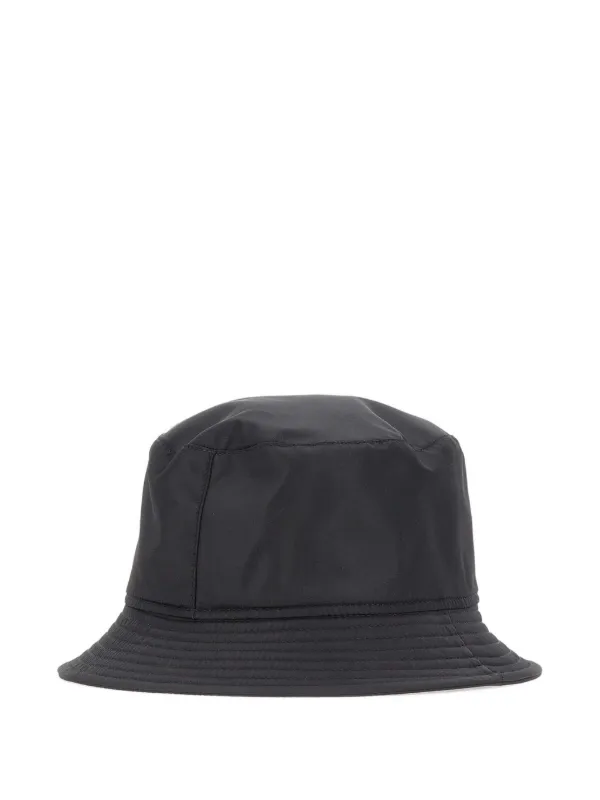Borsalino Morgan Rain logo-plaque Bucket Hat | Black | FARFETCH display picture 3