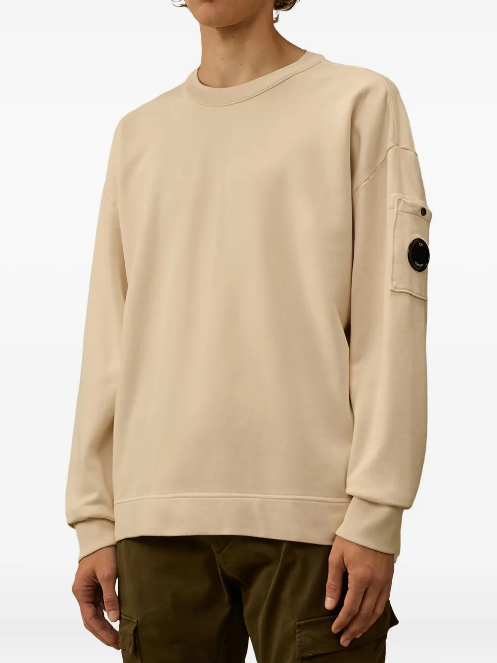 C.P. Company Sweater met Lens-zak - Beige