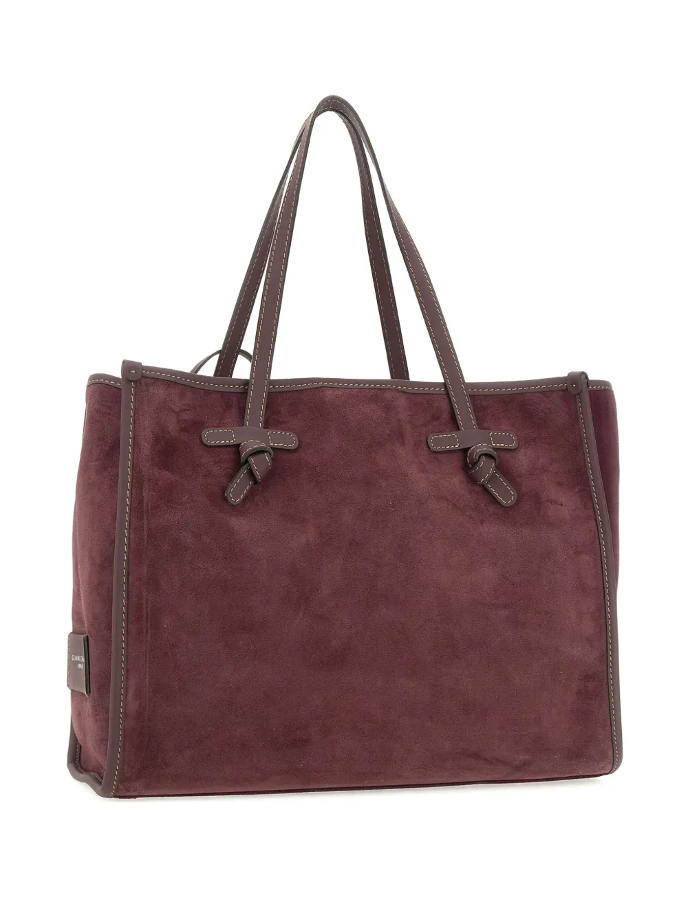 MARCELLA CLUB Marcella grote suède shopper - Rood