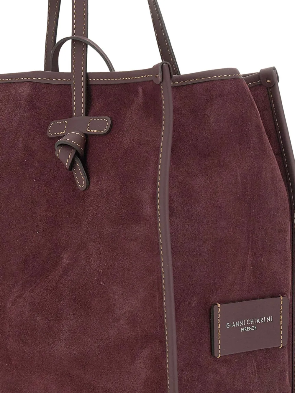 MARCELLA CLUB Marcella grote suède shopper Rood