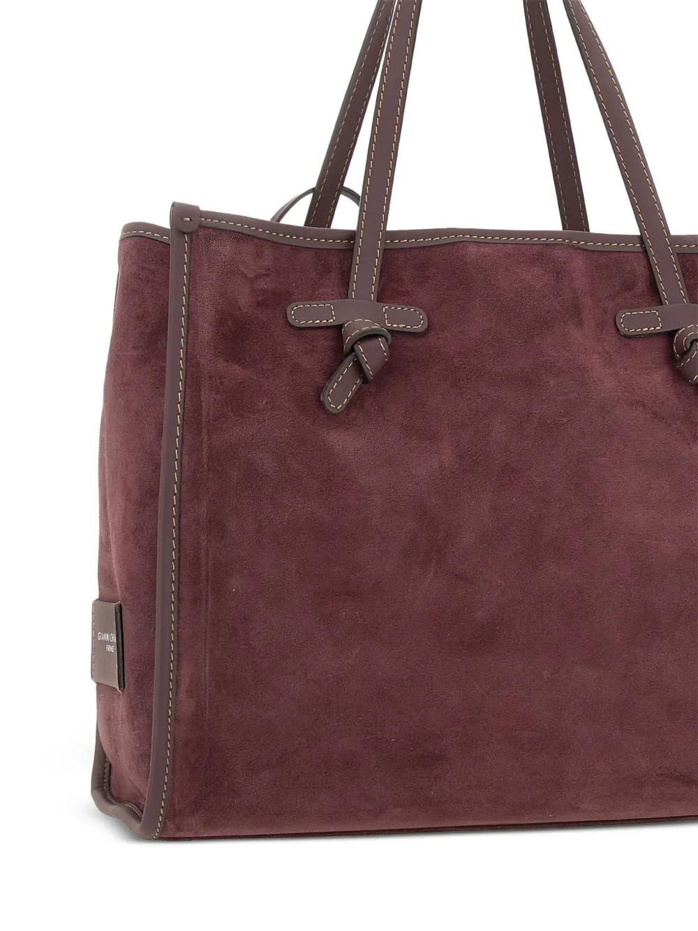 MARCELLA CLUB Marcella grote suède shopper Rood