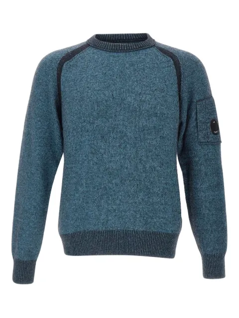 C.P. Company suéter con aplique Lens