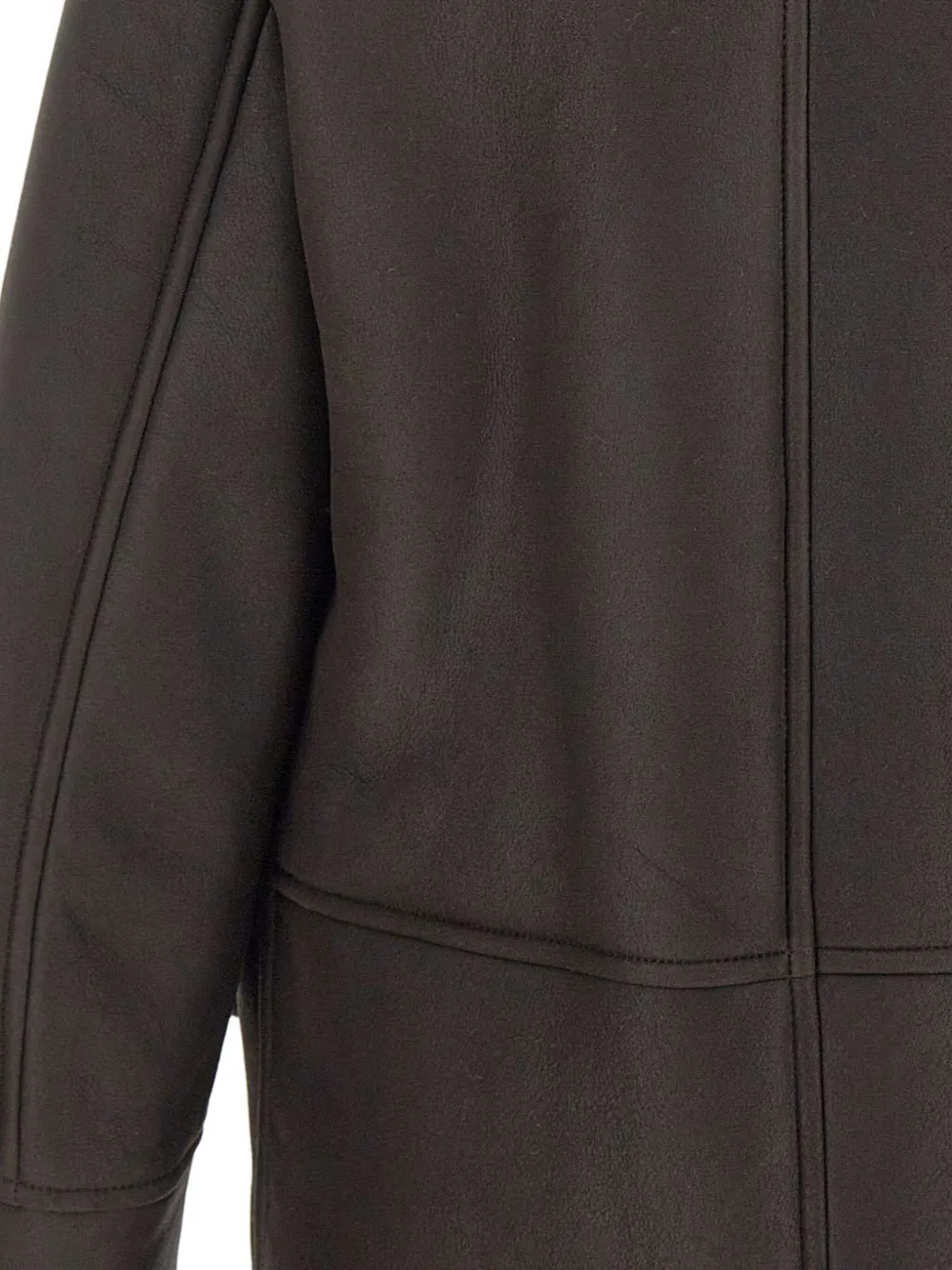 BOSS L-Mabano jack met bontkraag Bruin