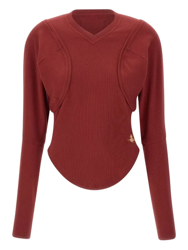 トップス Vivienne Westwood RED LABEL ORB TOPS Vivienne Westwood Red Label Orb Embroidered Tank Top for