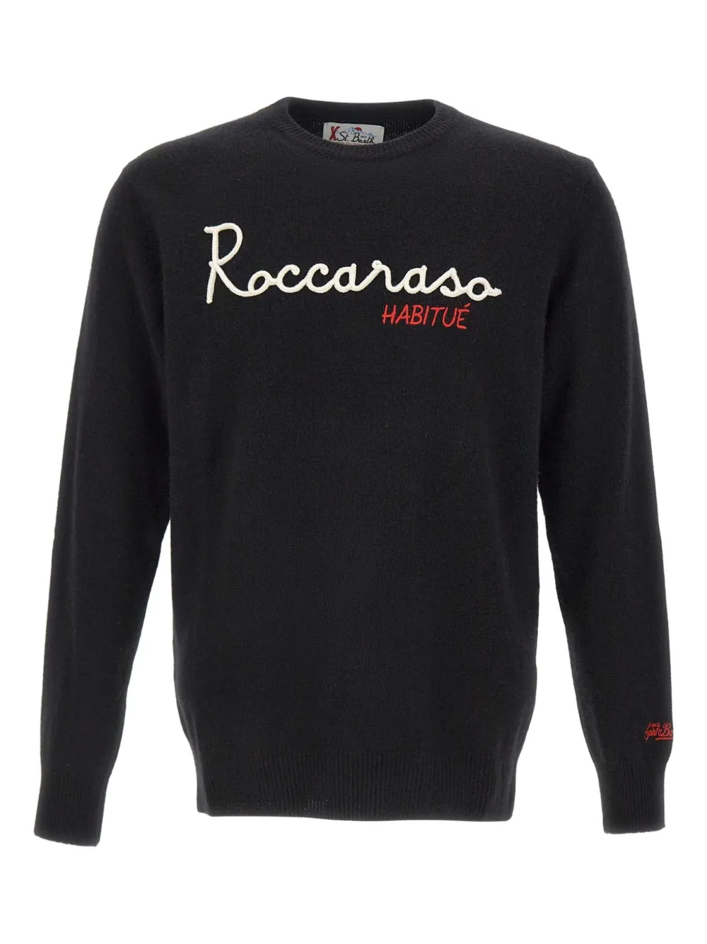 MC2 Saint Barth pull à logo brodé | noir | Image 1