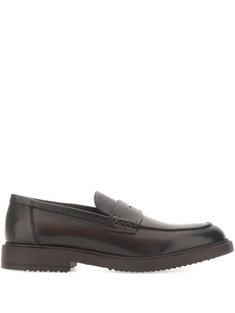 Doucal's carved-vamp stitching loafers