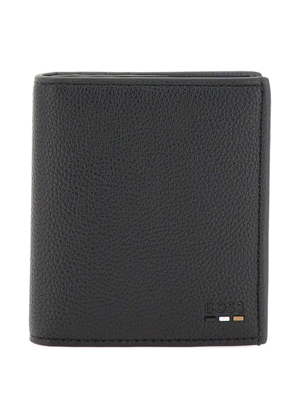 BOSS Ray Flat embossed tri-fold wallet | Black | Image 1