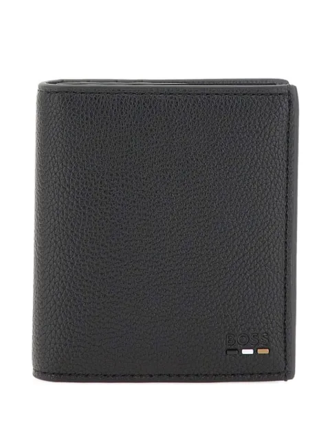 BOSS Ray Flat embossed tri-fold wallet