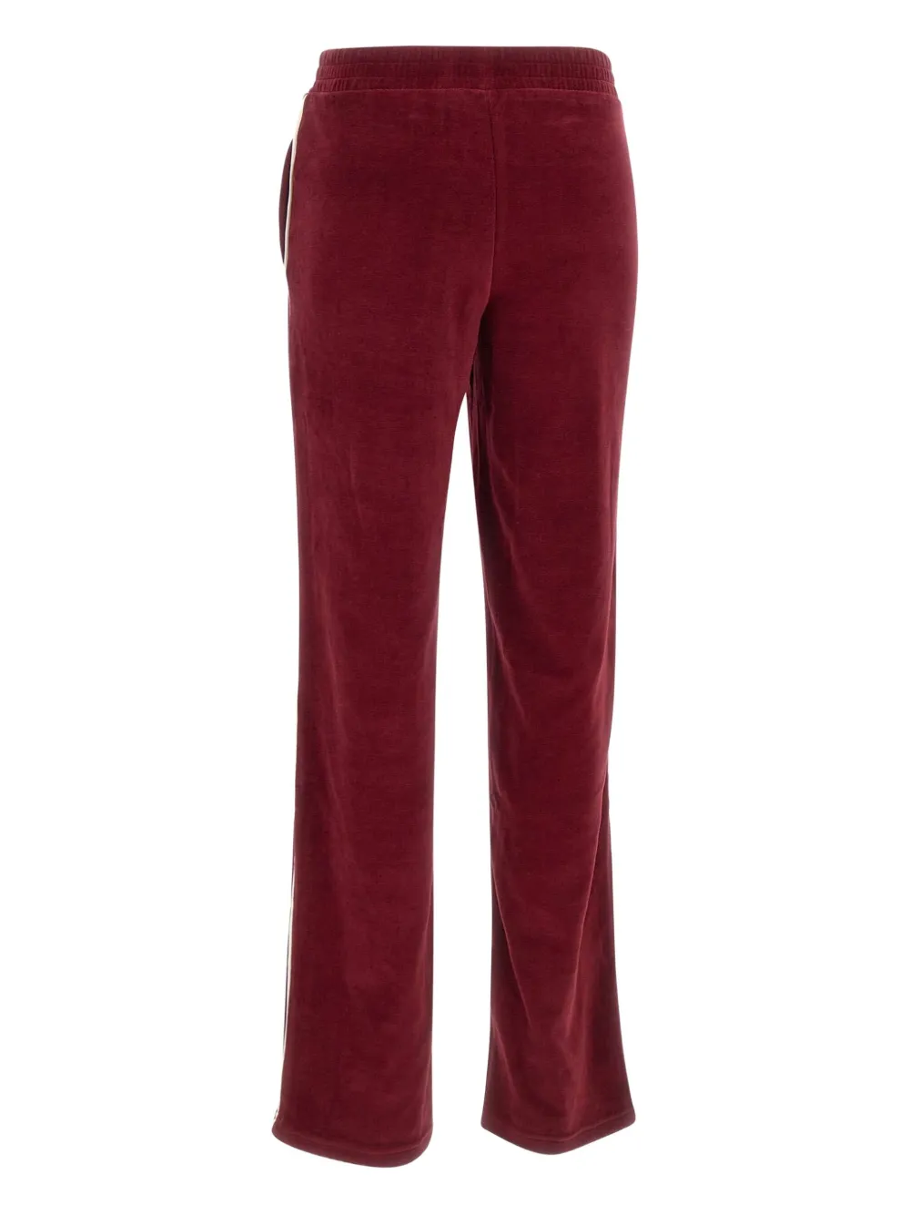 Mc2 Saint Barth Yvonne Embroidered-logo Track Pants In Red