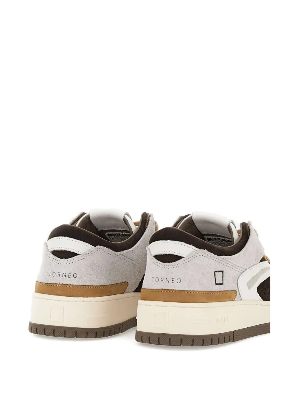D.A.T.E. Torneo Pop sneakers met geperforeerde details Beige